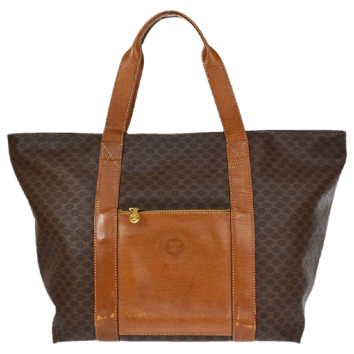 Pre-owned Celine Cloth Handbag In Brown