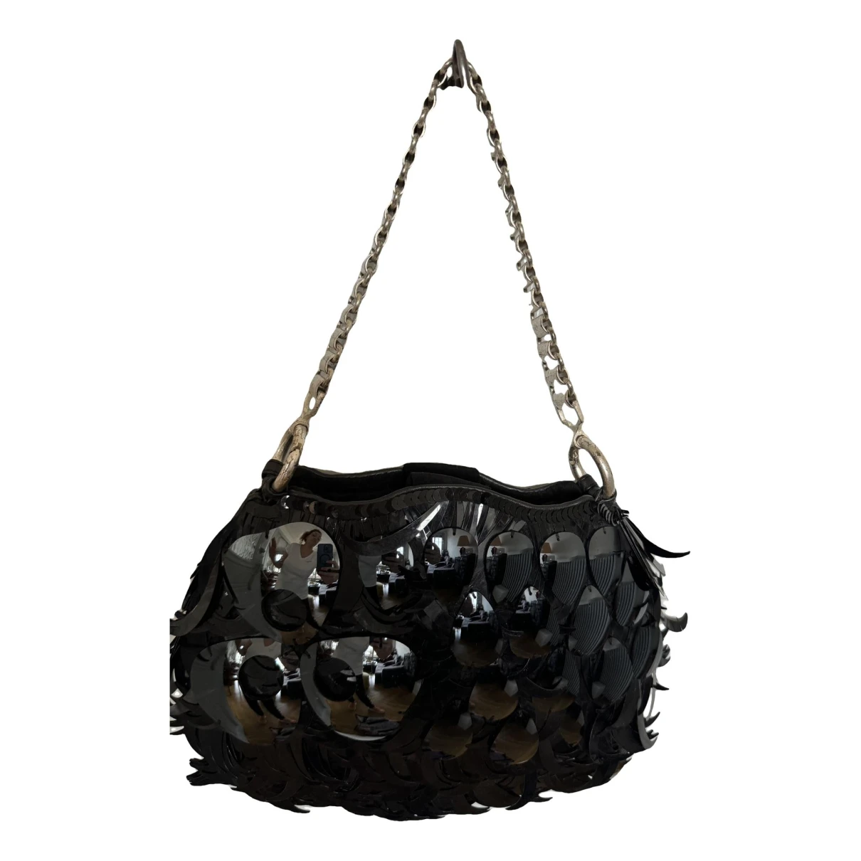 Pre-owned Jamin Puech Glitter Handbag In Black