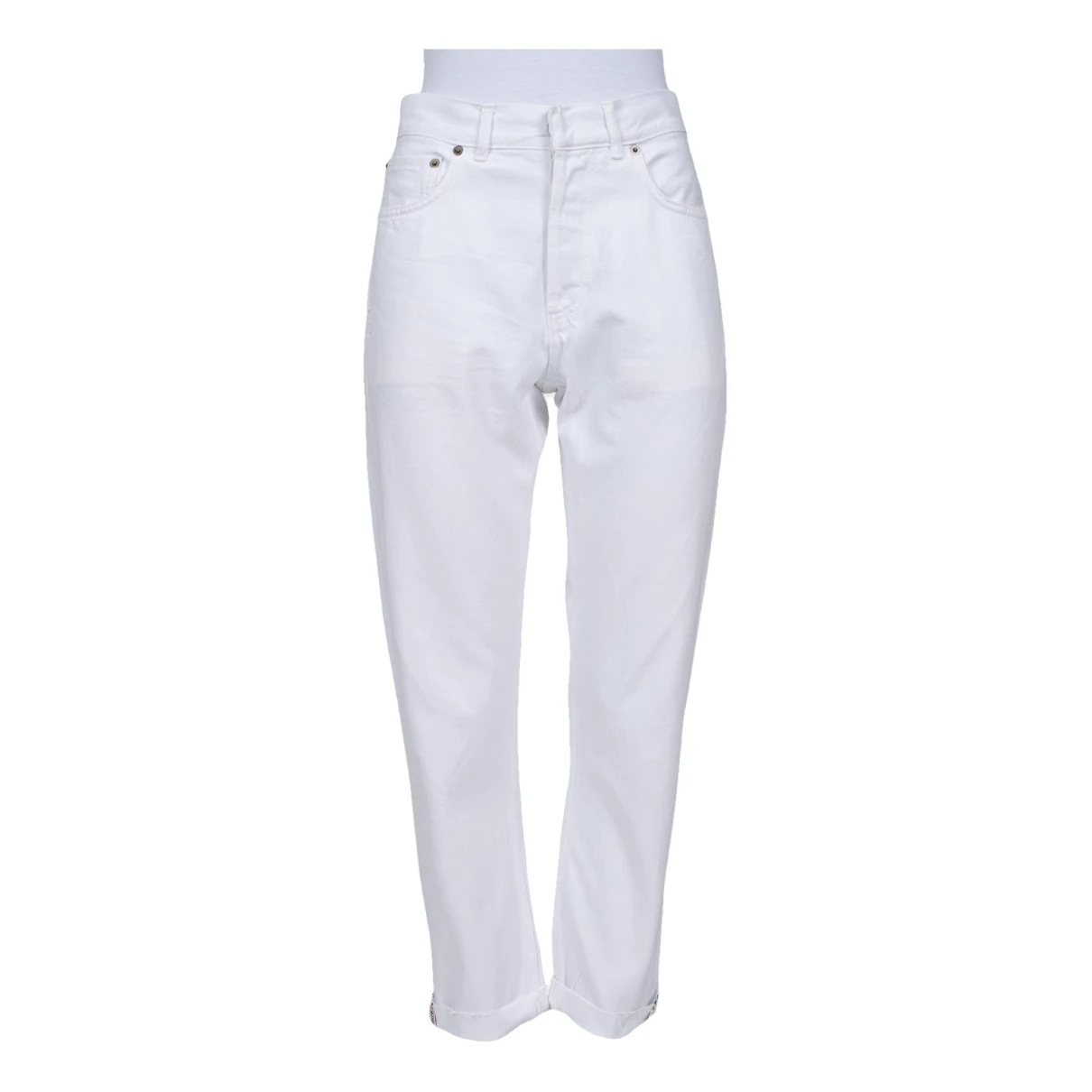 Pre-owned Dior Slim Jeans In White