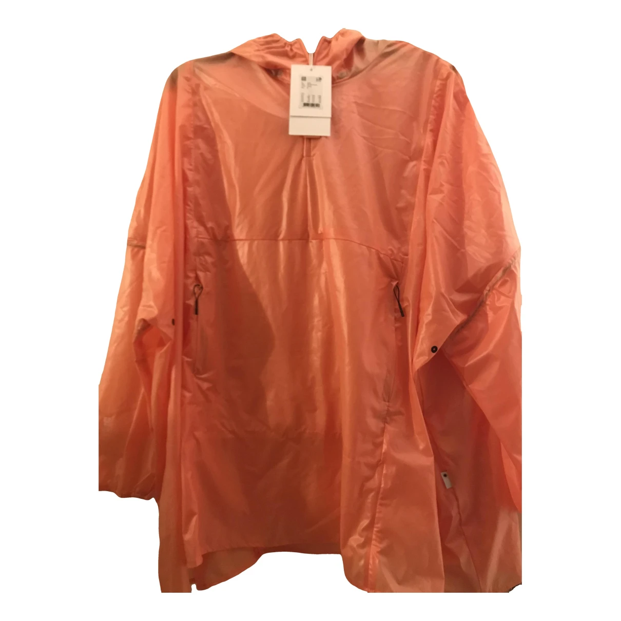 Pre-owned Rains Biker Jacket In Orange