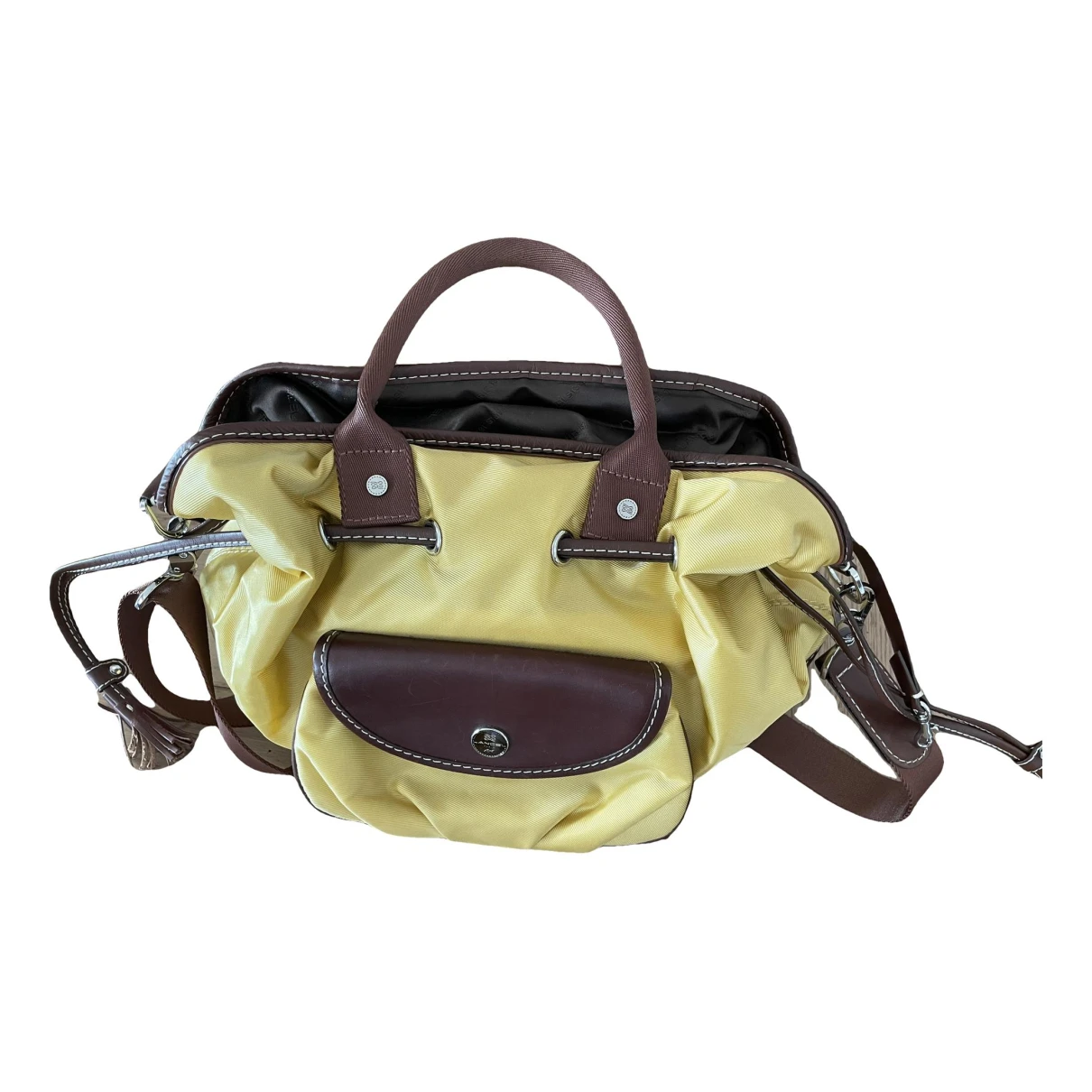 Pre-owned Lancel Handbag In Yellow