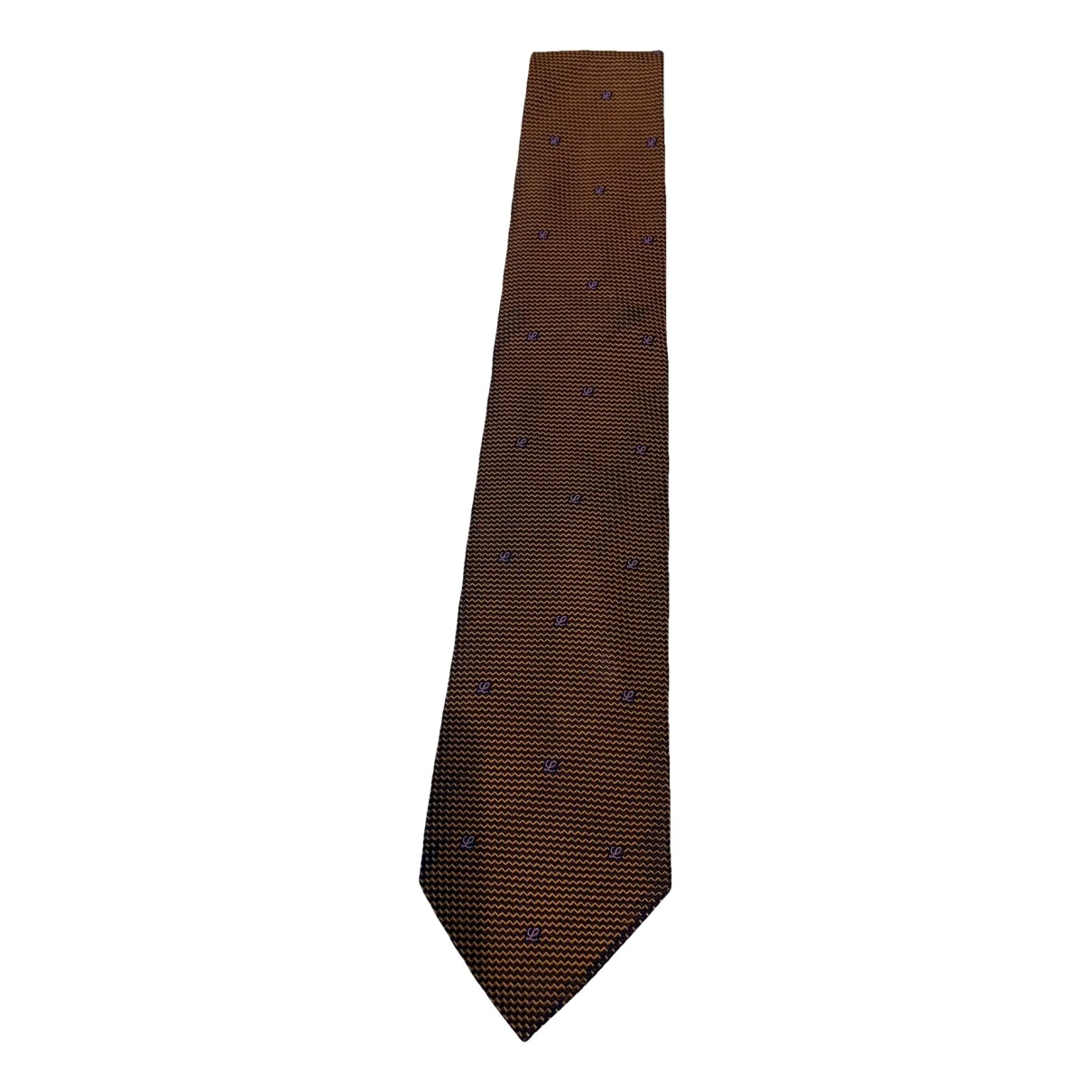 Pre-owned Loewe Silk Tie In Brown