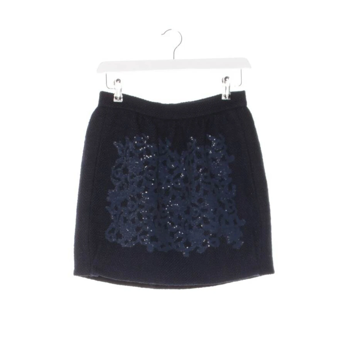 Pre-owned Louis Vuitton Wool Skirt In Blue