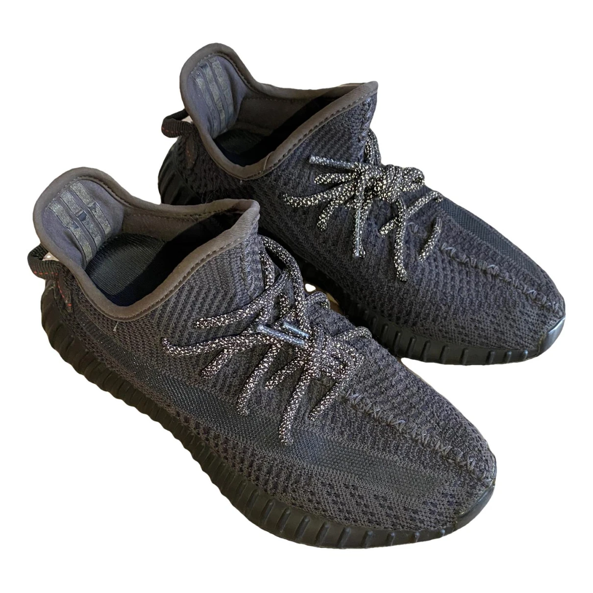 Pre-owned Yeezy X Adidas Boost 350 V2 Cloth Trainers In Black