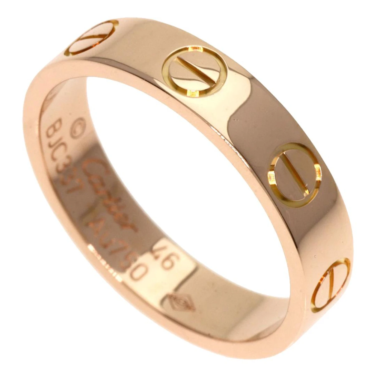 jewellery Cartier rings Love for Female Pink gold 3 ¾ US. Used condition