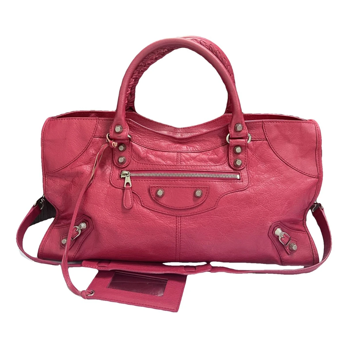 Pre-owned Balenciaga City Leather Handbag In Red