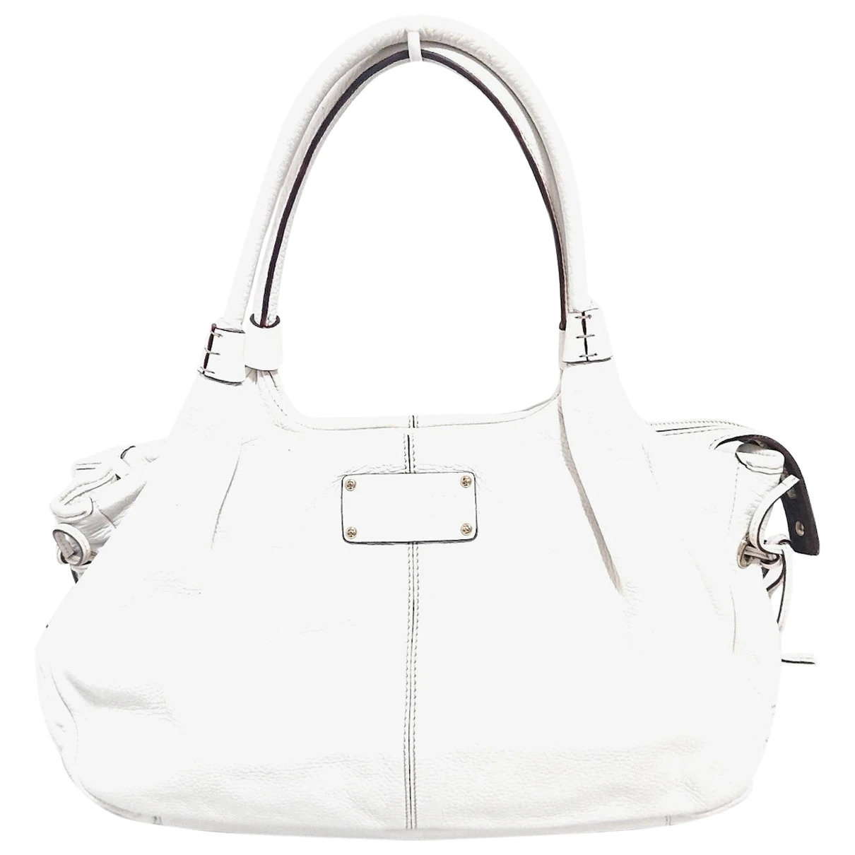 Pre-owned Kate Spade Leather Handbag In White