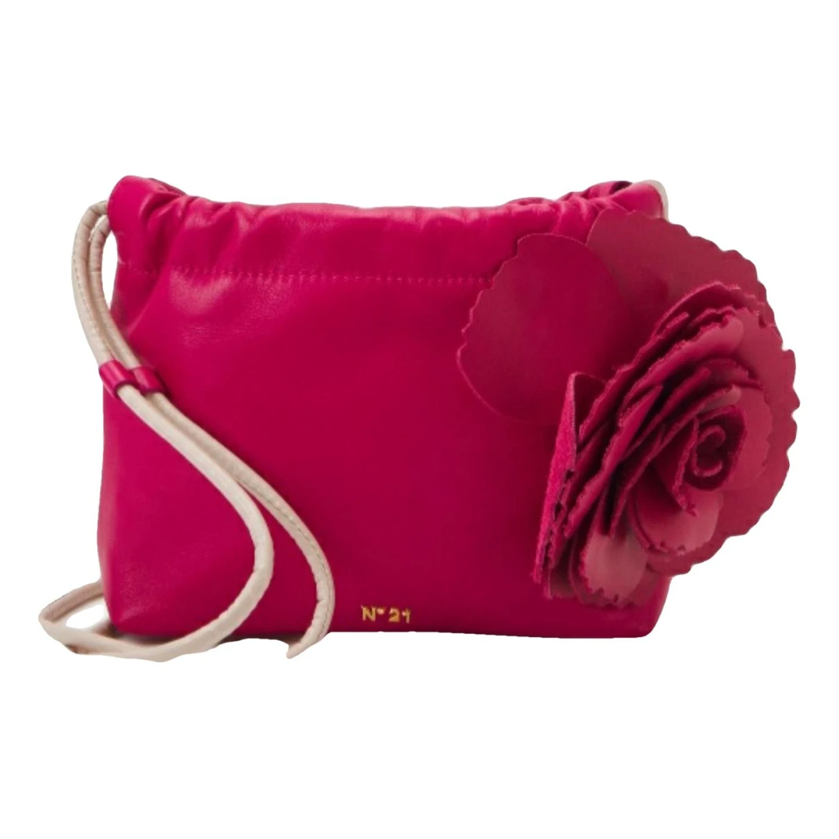 Pre-owned N°21 Leather Clutch Bag In Pink