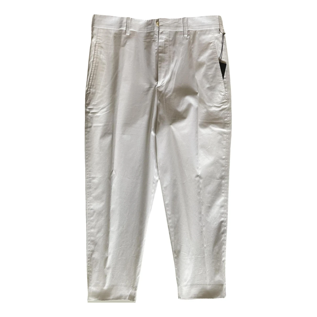 Pre-owned Neil Barrett Trousers In White