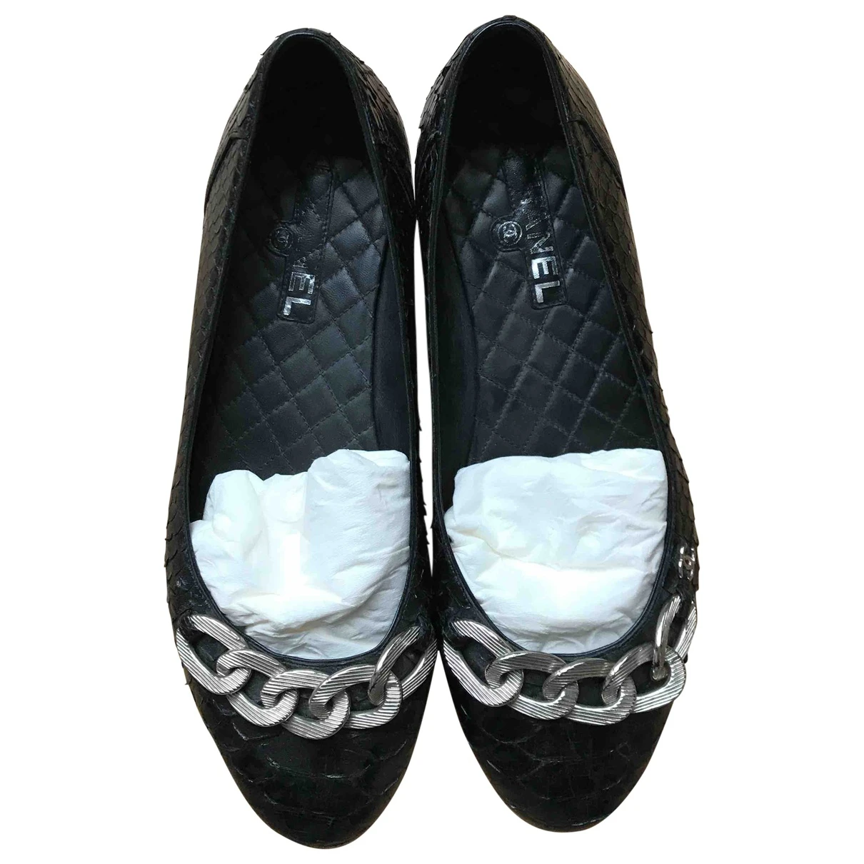 shoes Chanel ballet flats for Female Python 38 EU. Used condition