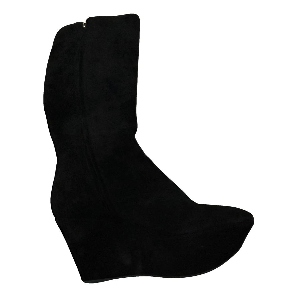 Pre-owned Sergio Rossi Boots In Black