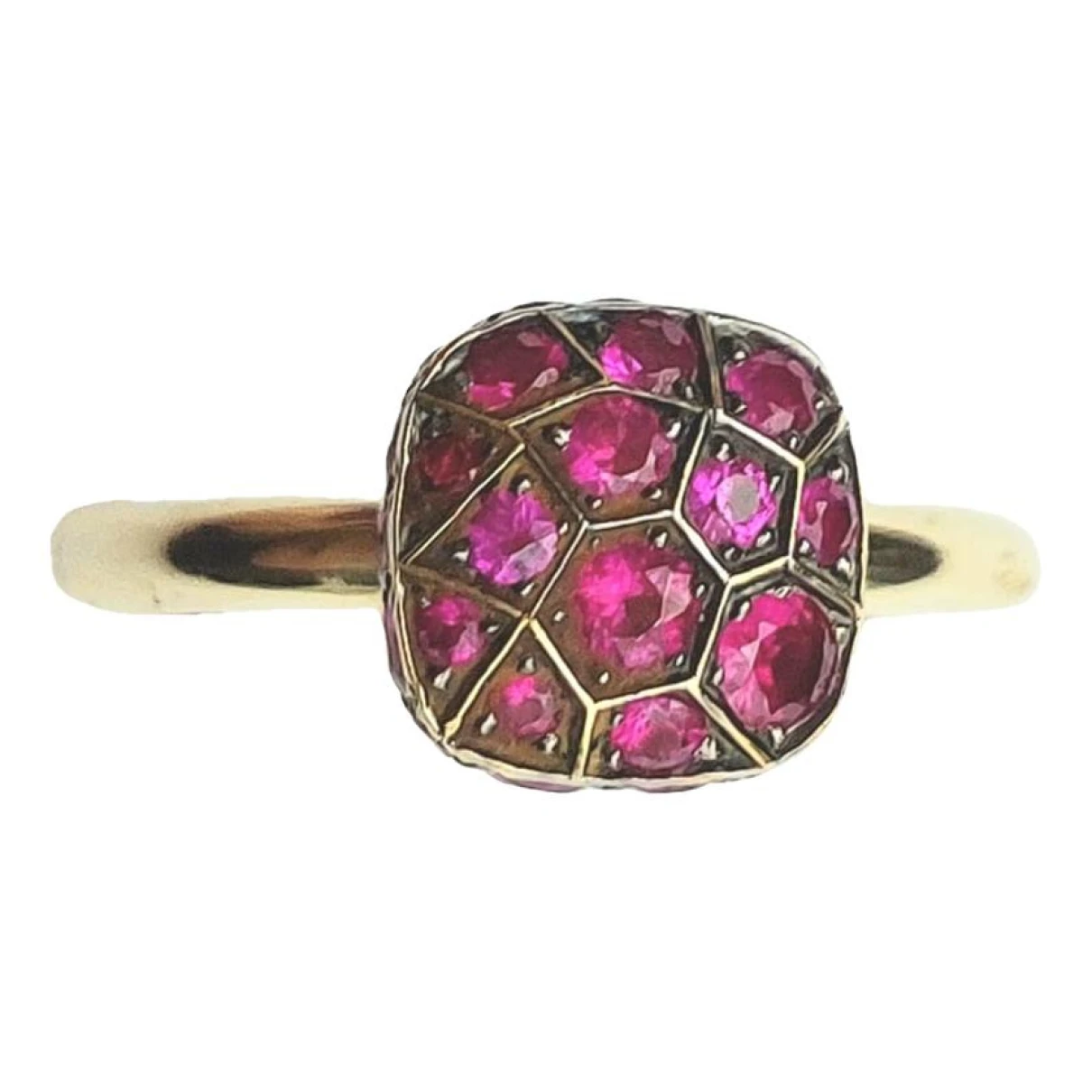 Pre-owned Pomellato Nudo Yellow Gold Ring In Red