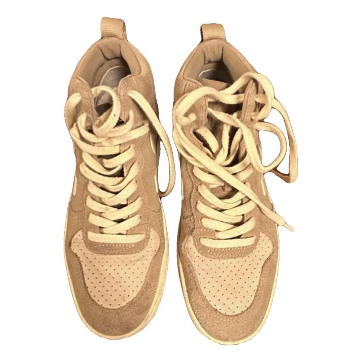 Pre-owned Veja Cloth Trainers In Beige