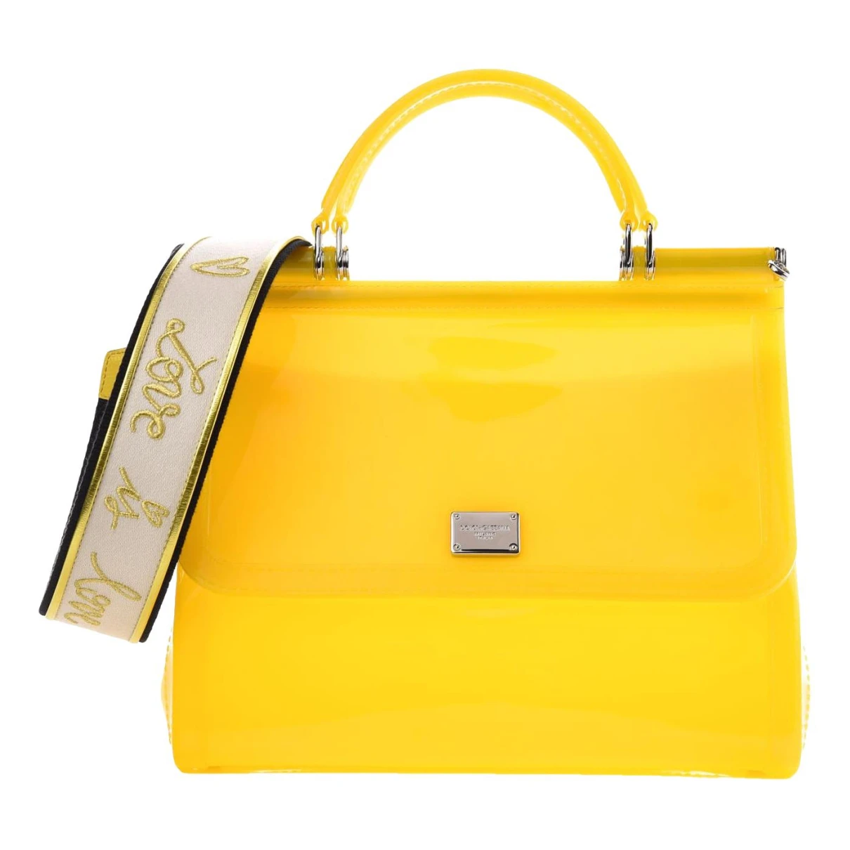 Pre-owned Dolce & Gabbana Sicily Handbag In Yellow
