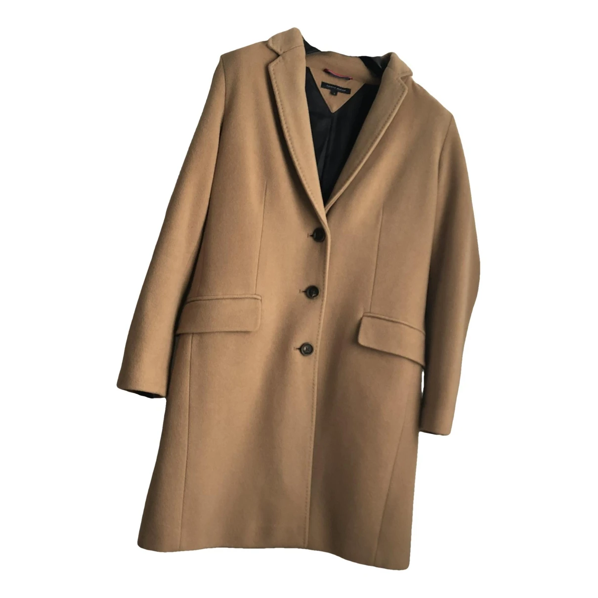 Pre-owned Tommy Hilfiger Wool Coat In Camel