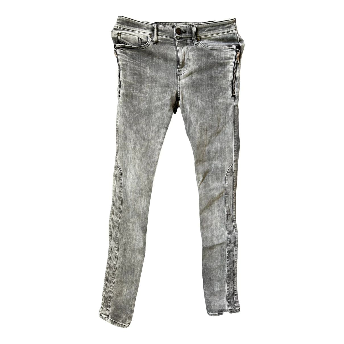 Pre-owned Diesel Slim Jeans In Grey