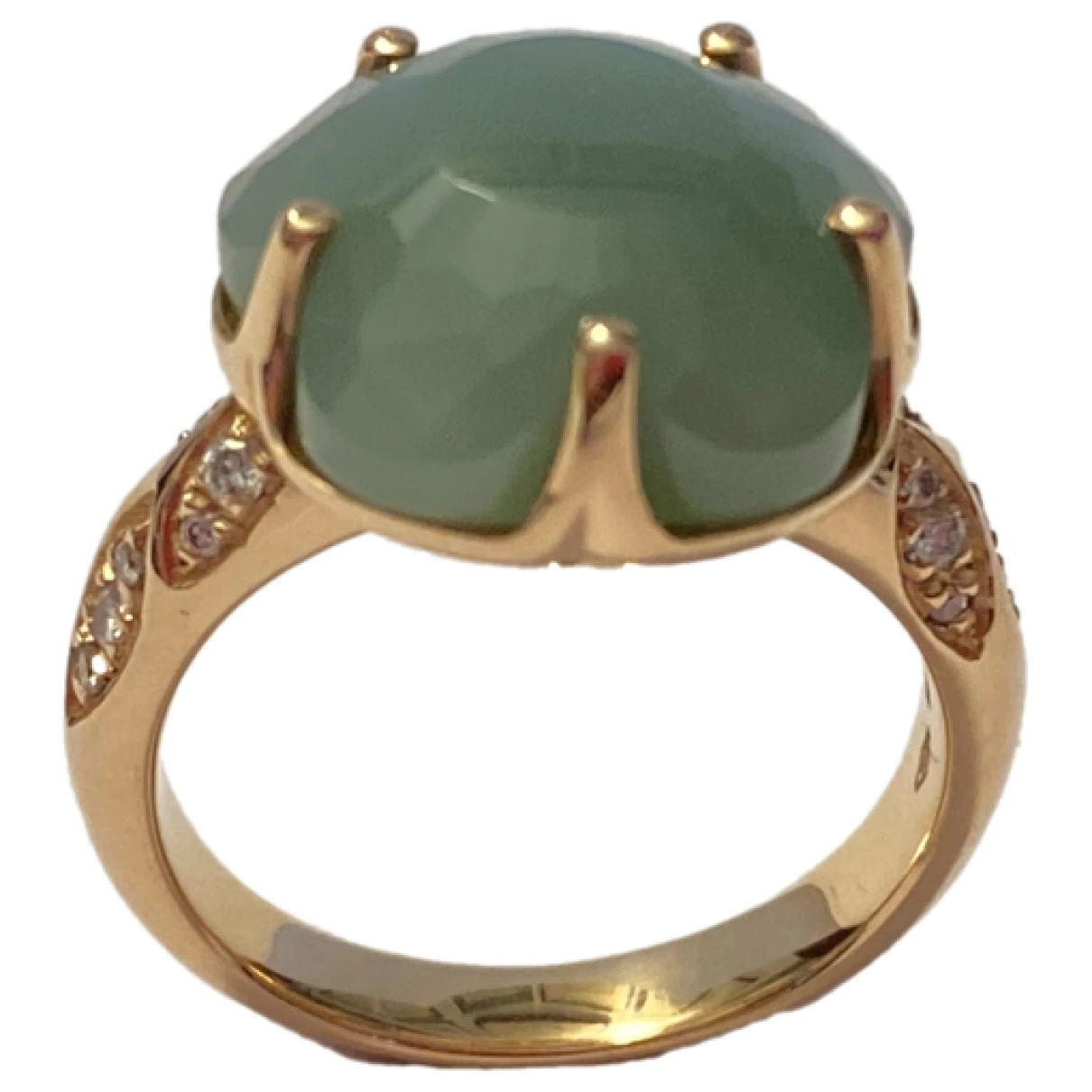 Pre-owned Pasquale Bruni Pink Gold Ring In Green