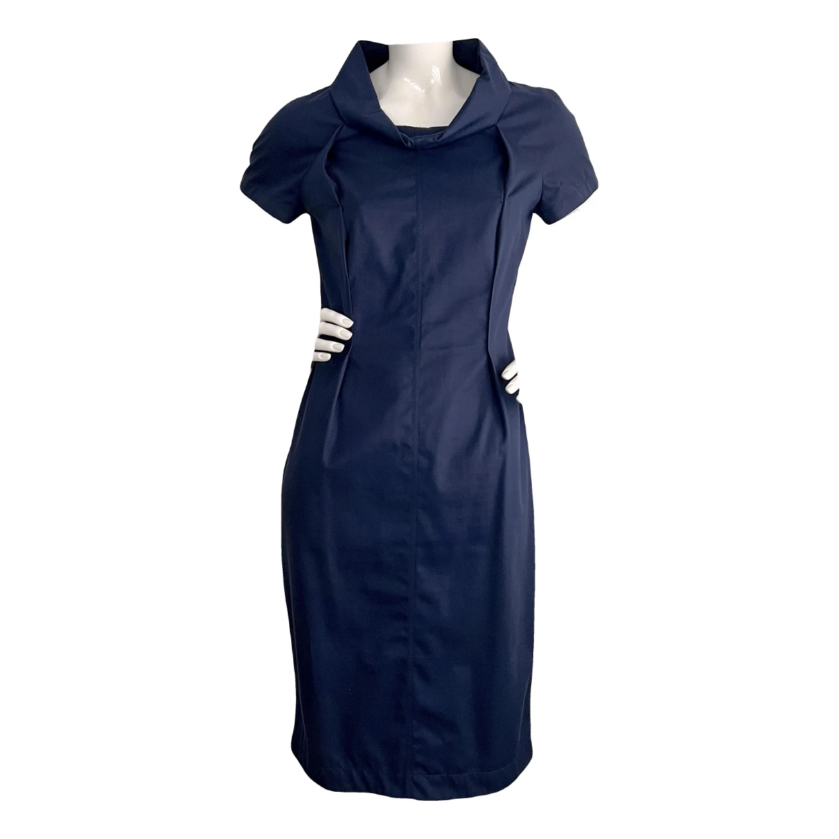 Pre-owned Prada Mid-length Dress In Navy