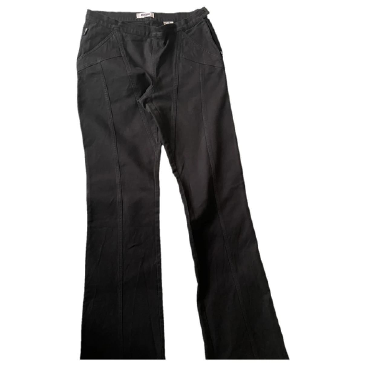 Pre-owned Moschino Large Jeans In Black
