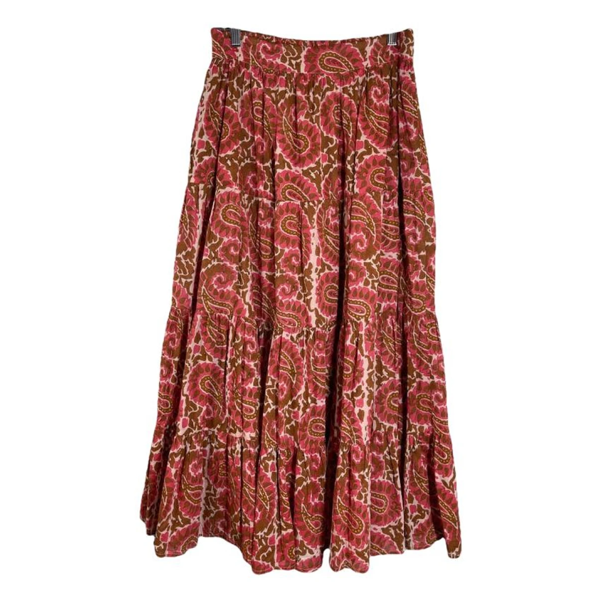 Pre-owned Cleobella Maxi Skirt In Pink