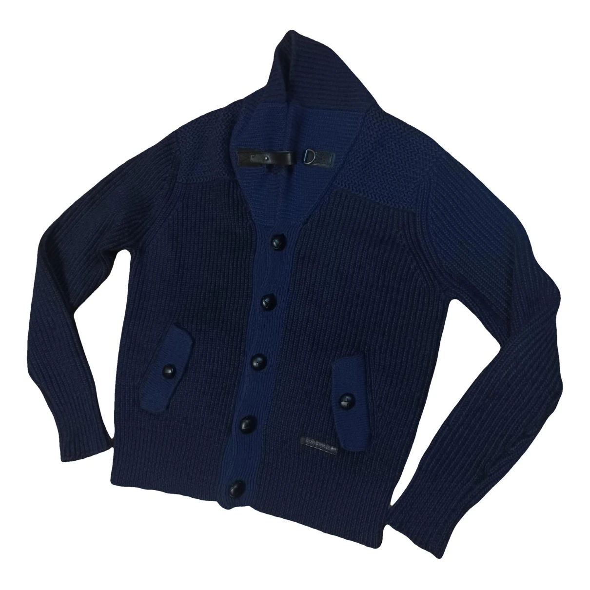 Pre-owned Burberry Linen Knitwear & Sweatshirt In Navy