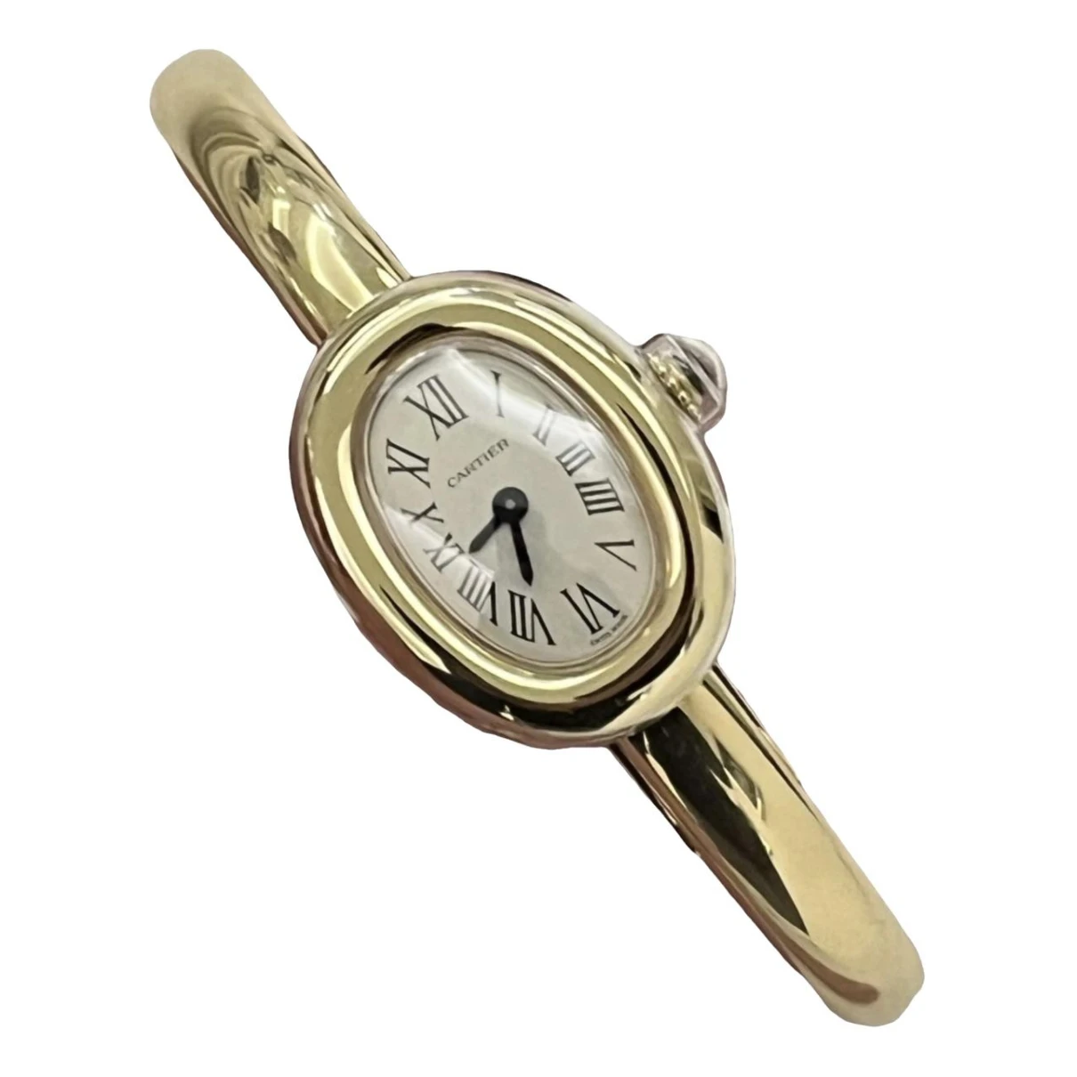 Pre-owned Cartier Baignoire Yellow Gold Watch