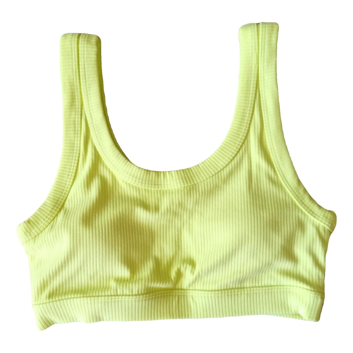 Pre-owned Alo Yoga Top In Yellow