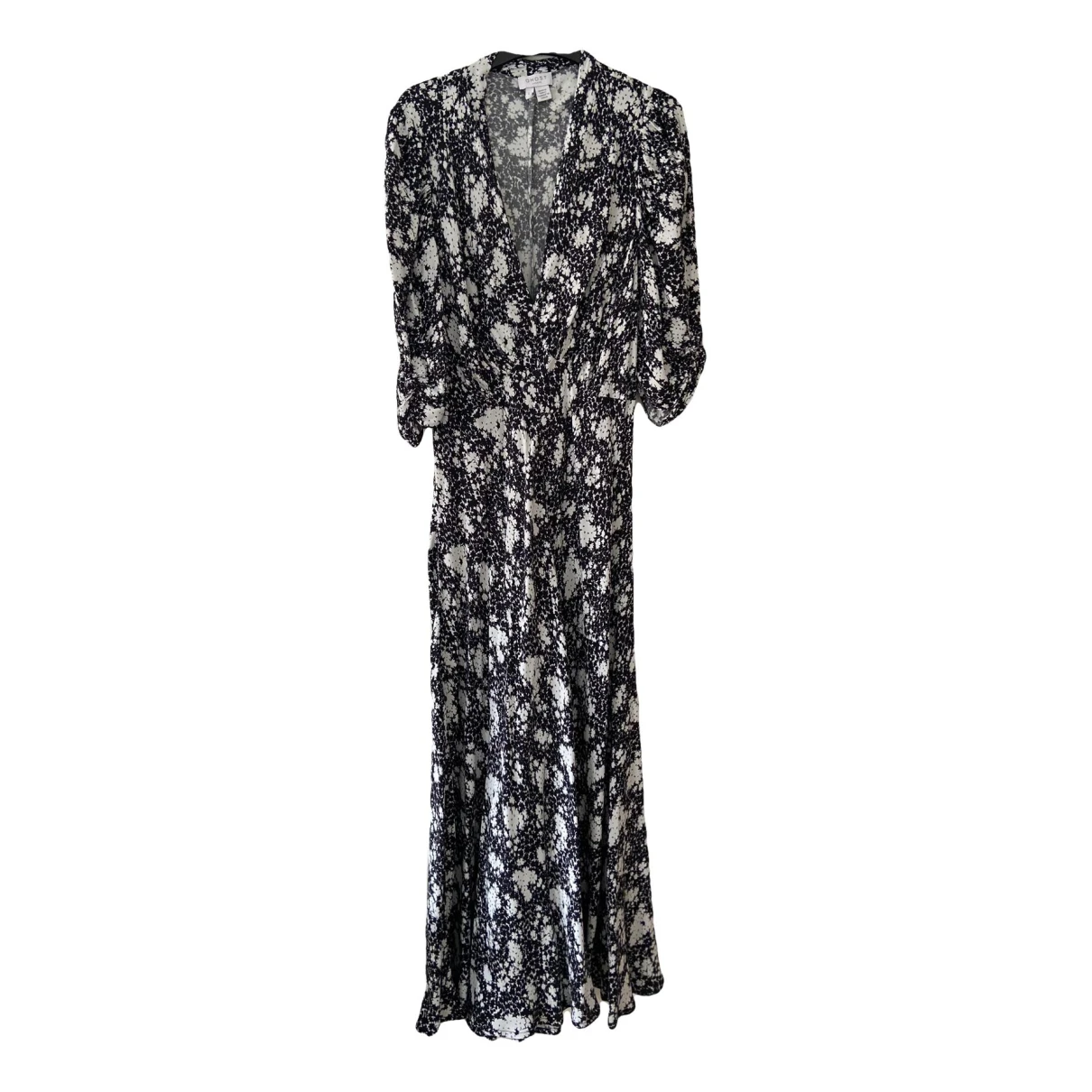 Pre-owned Ghost London Maxi Dress In Black