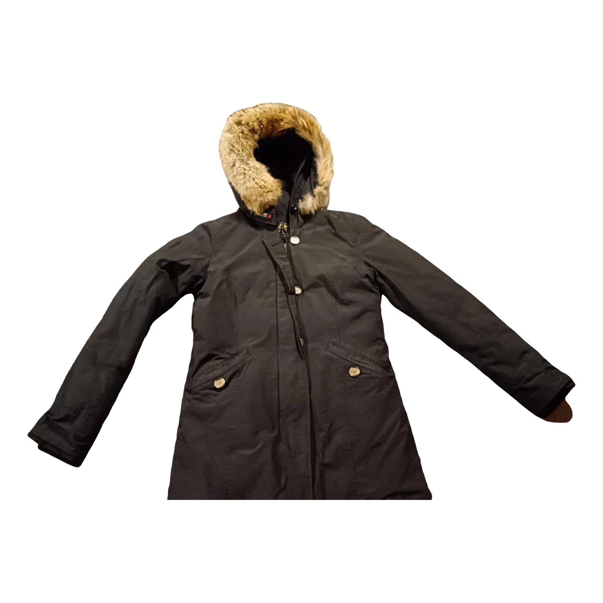 Pre-owned Woolrich Parka In Black