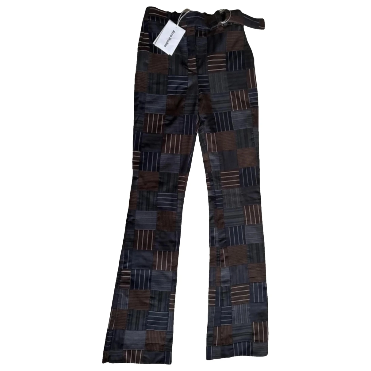 Pre-owned Acne Studios Wool Trousers In Multicolour