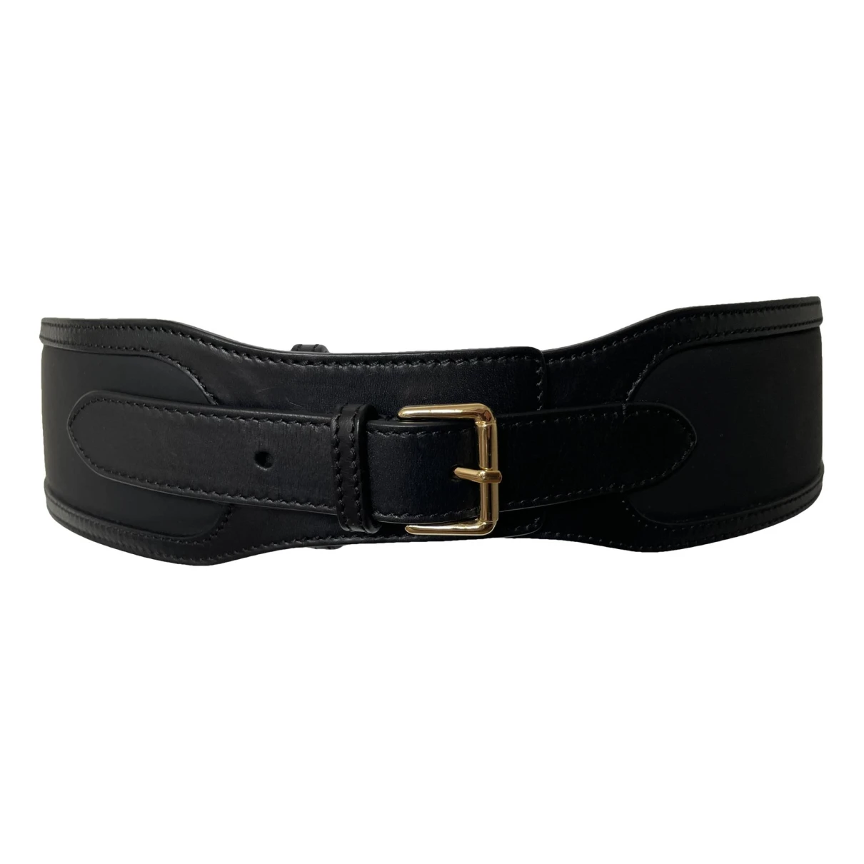 Pre-owned Emilio Pucci Leather Belt In Black