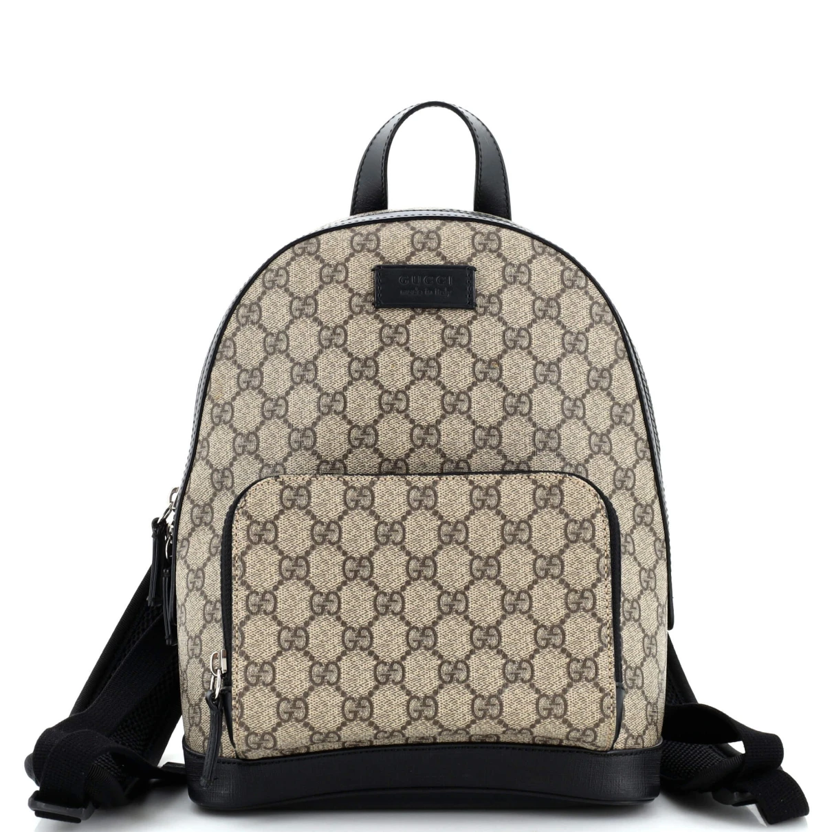 Pre-owned Gucci Cloth Backpack In Brown