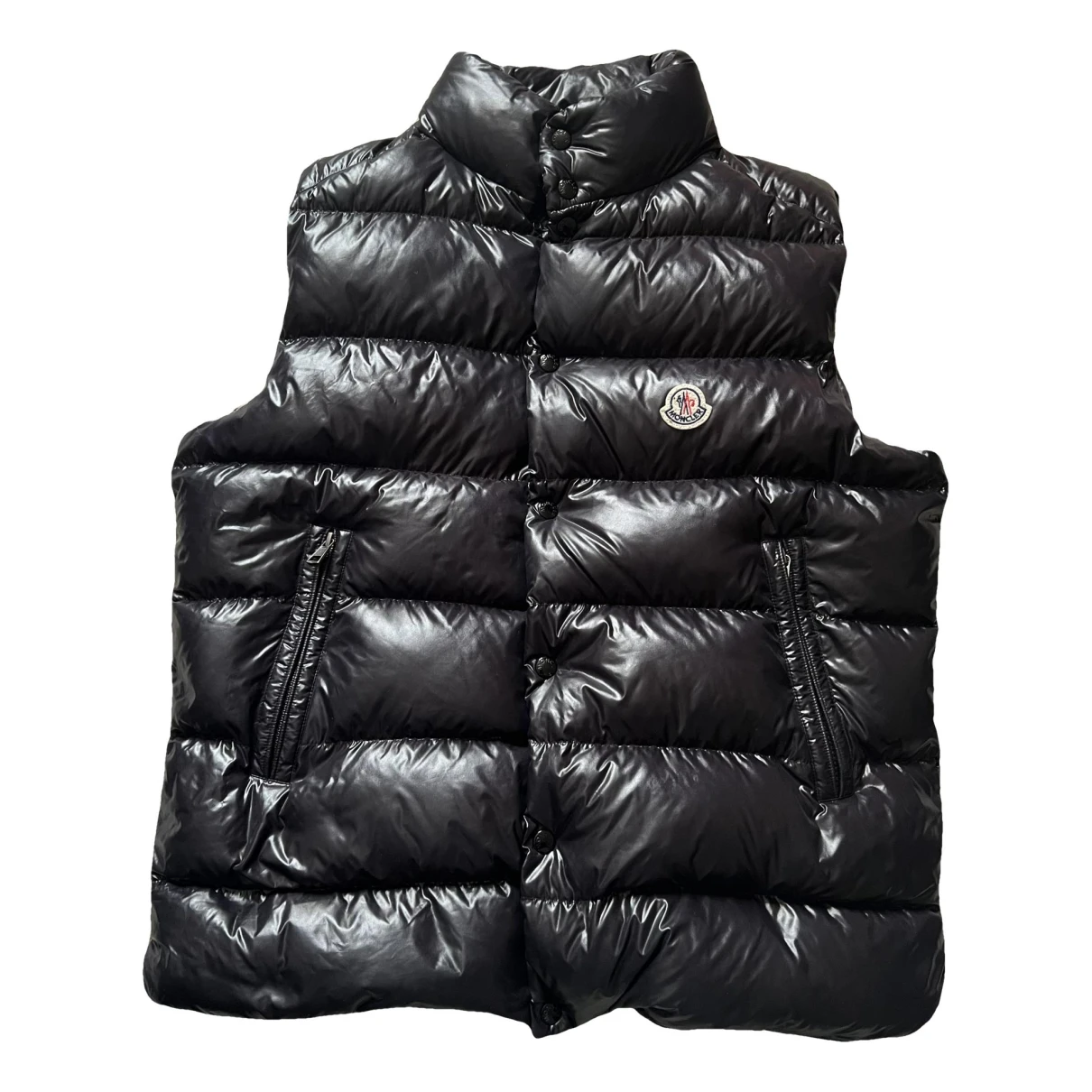 Pre-owned Moncler Classic Wool Vest In Black