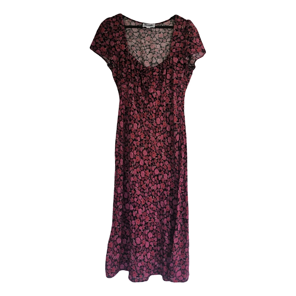 Pre-owned Rouje Mid-length Dress In Burgundy