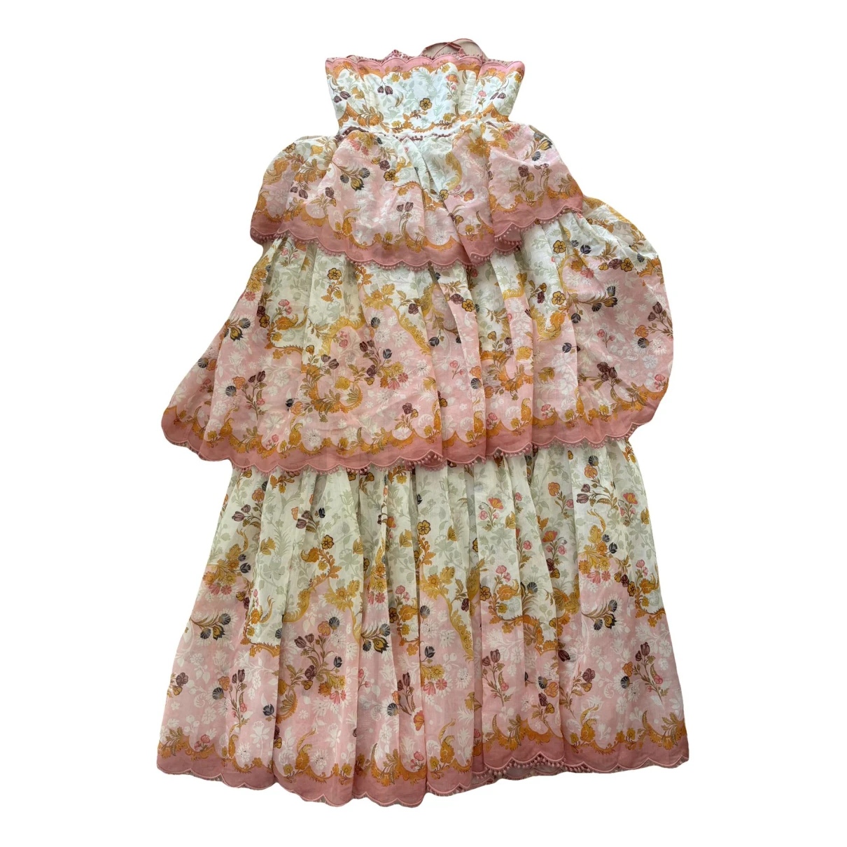 Pre-owned Zimmermann Silk Maxi Dress In Multicolour