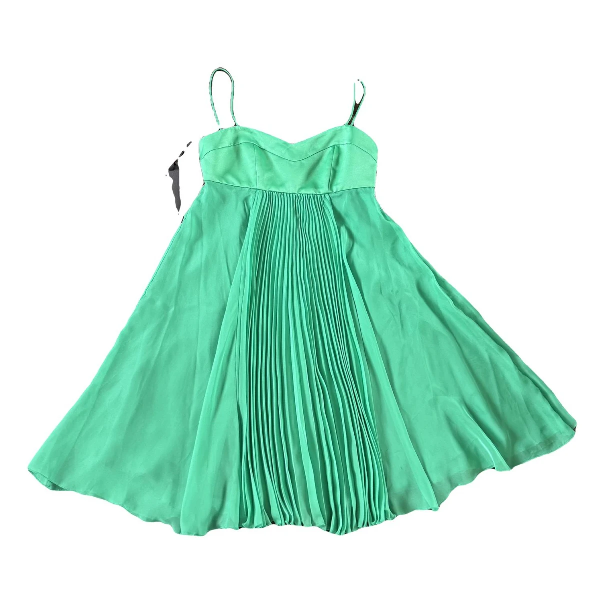Pre-owned Pinko Mini Dress In Green
