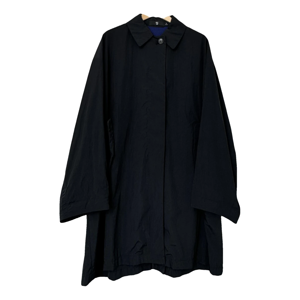 Pre-owned Jil Sander Trench Coat In Black