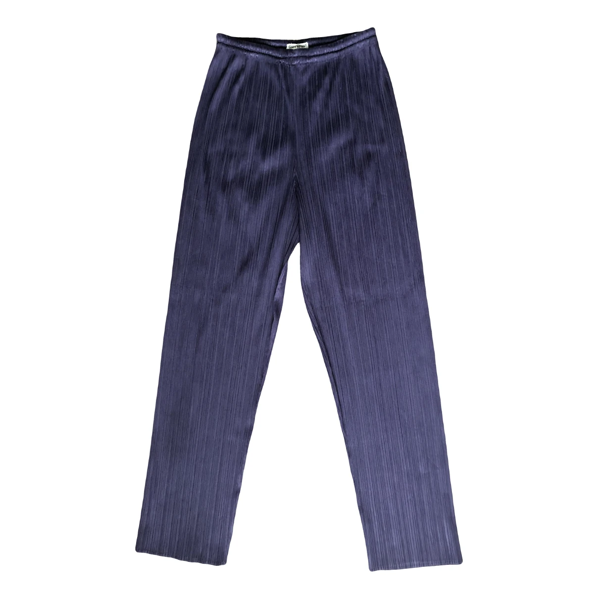 Pre-owned Issey Miyake Straight Pants In Purple