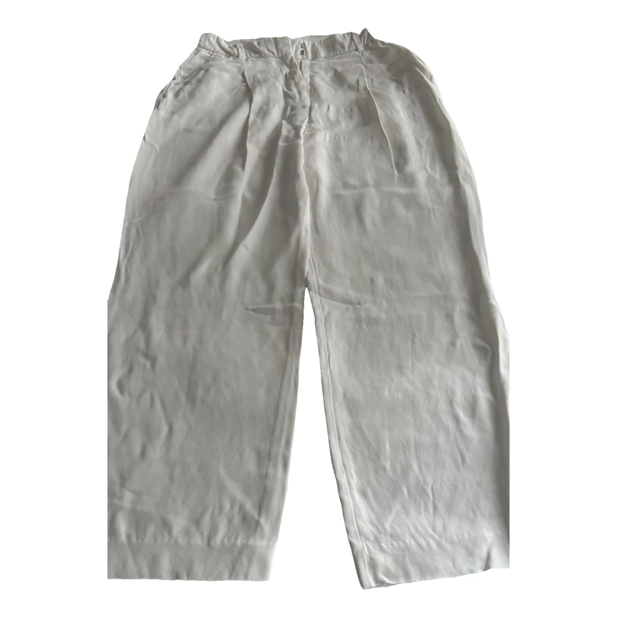 Pre-owned Reiss Large Pants In White
