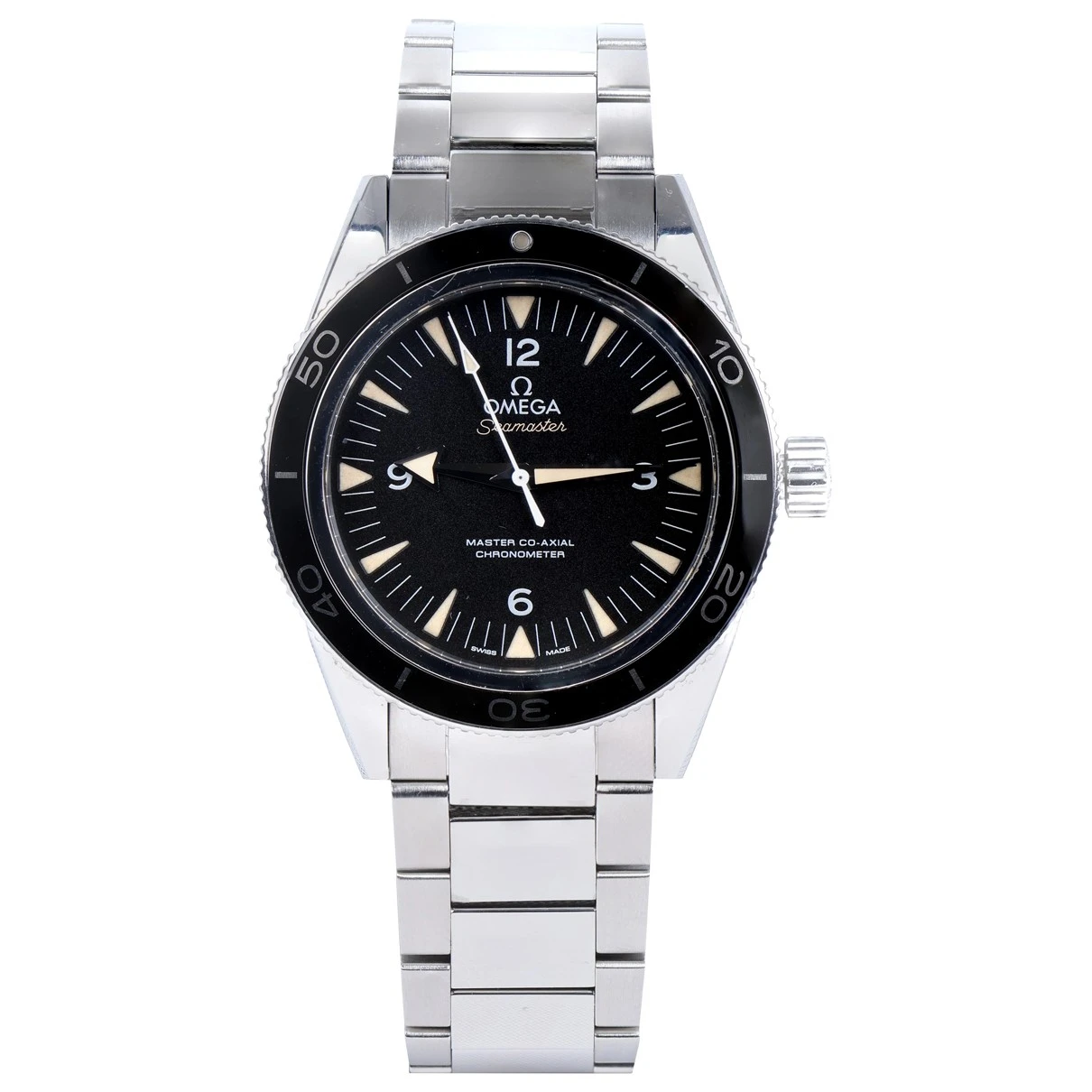 Pre-owned Omega Seamaster 300 Watch In Black