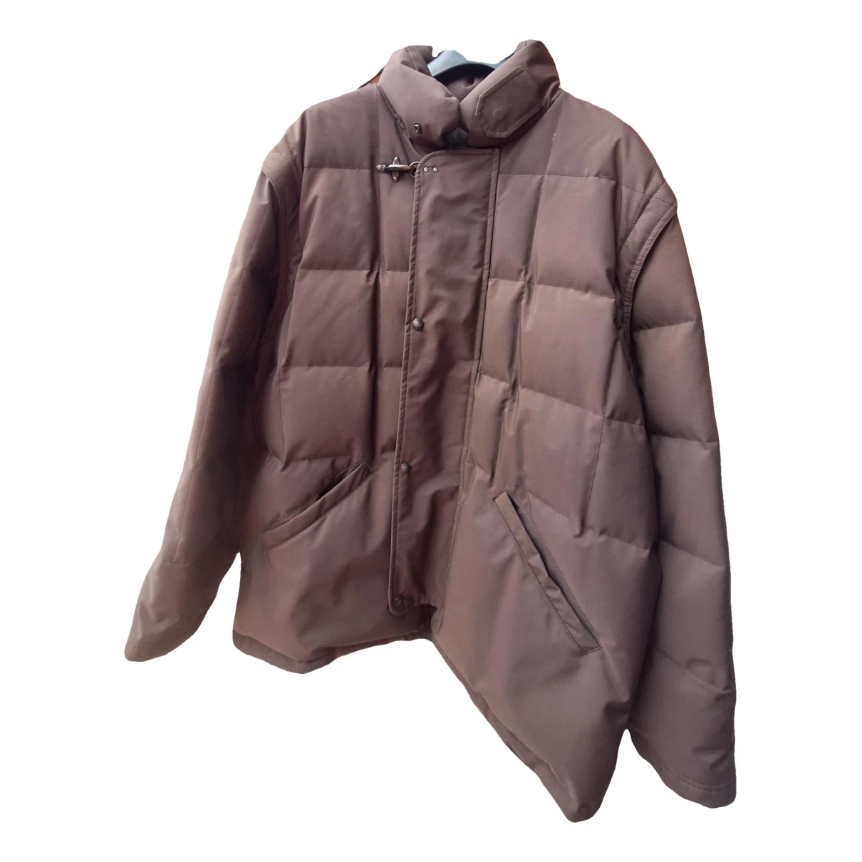 Pre-owned Fay Puffer In Brown