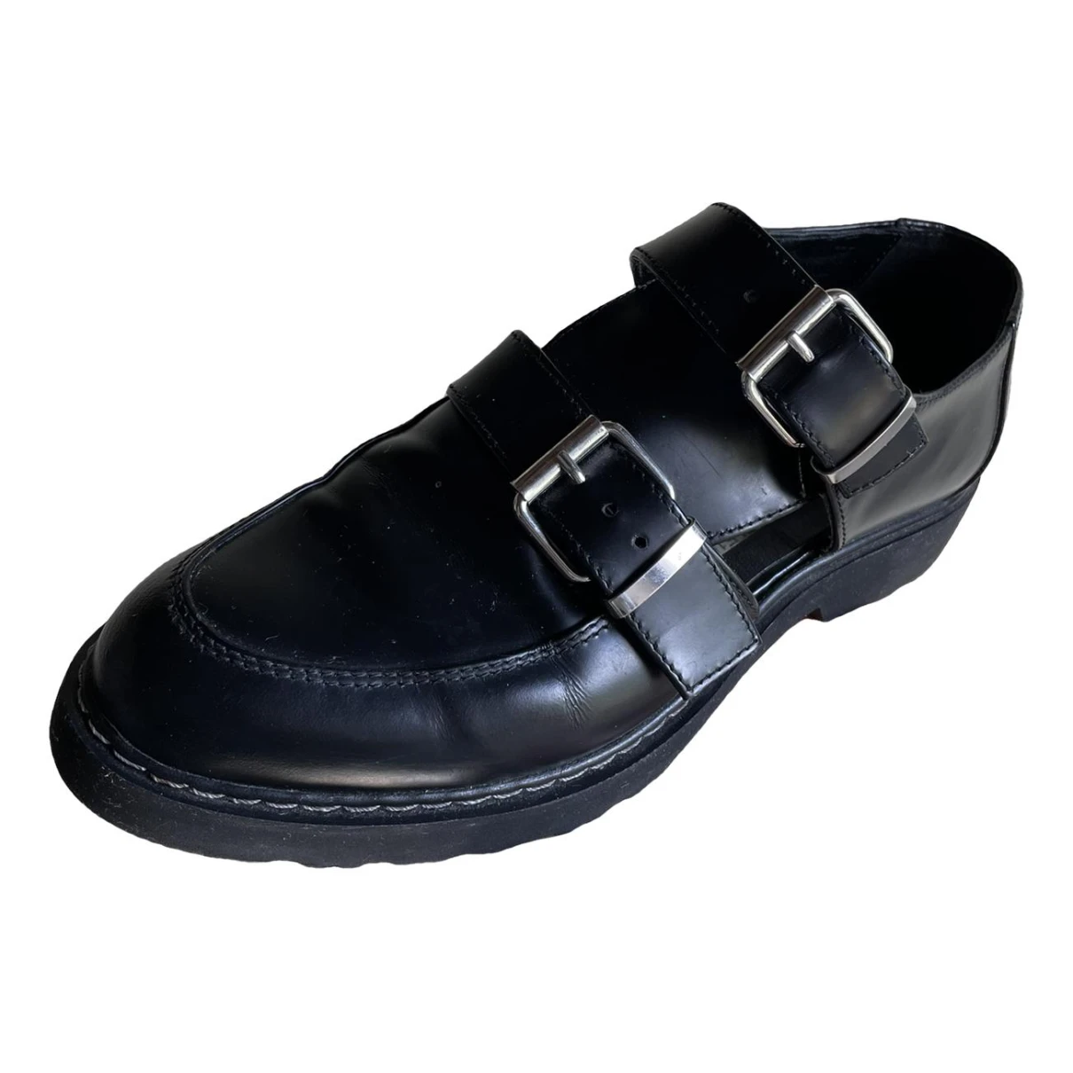 Pre-owned Cult Leather Sandals In Black