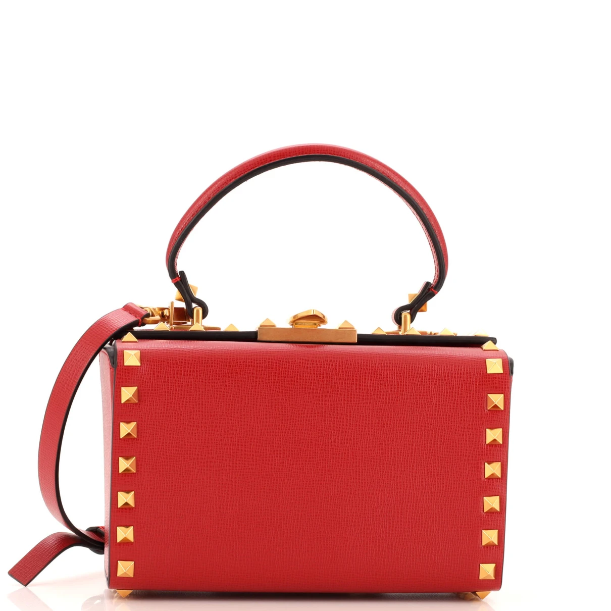 Pre-owned Valentino Garavani Leather Handbag In Red