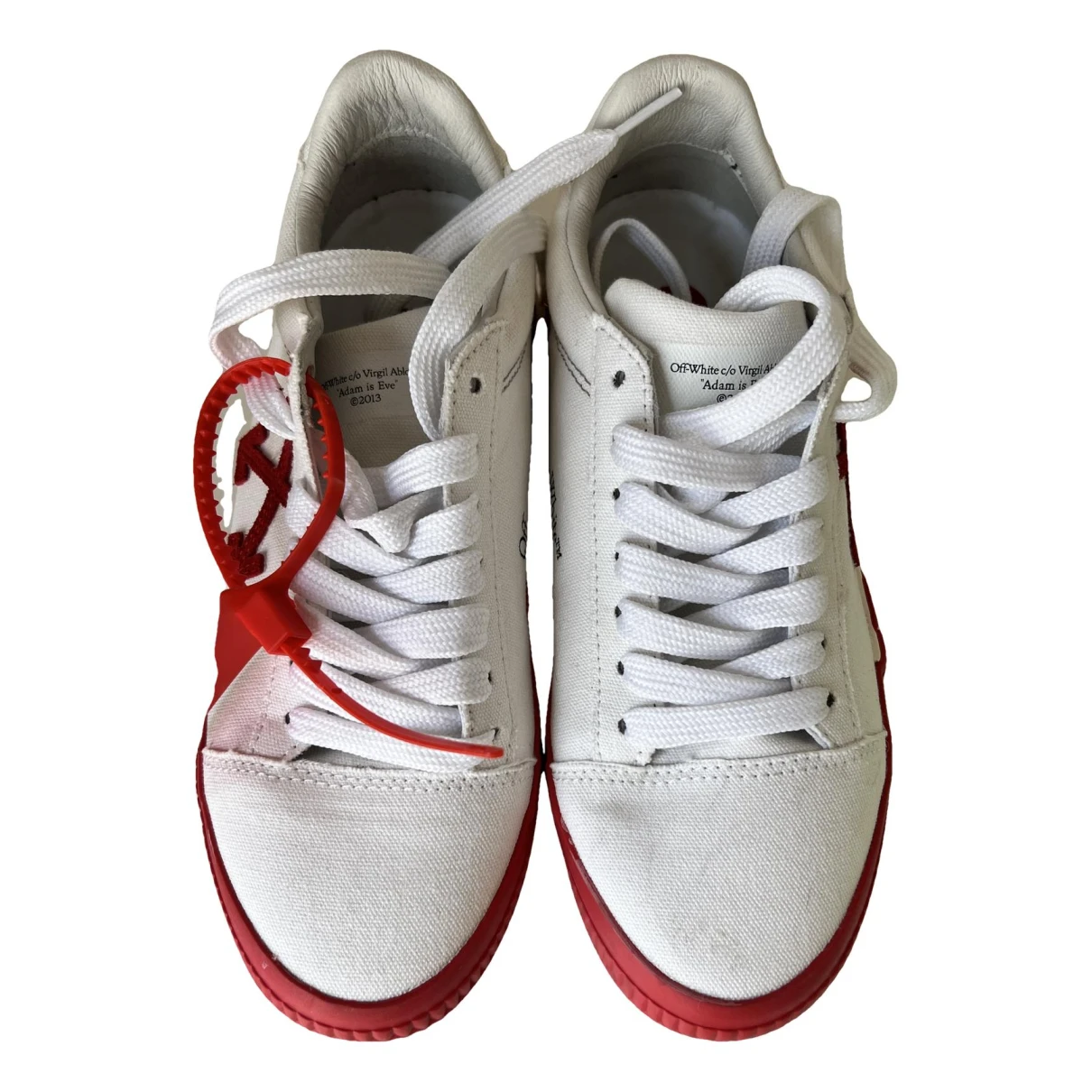Pre-owned Off-white Vulc Cloth Trainers In White