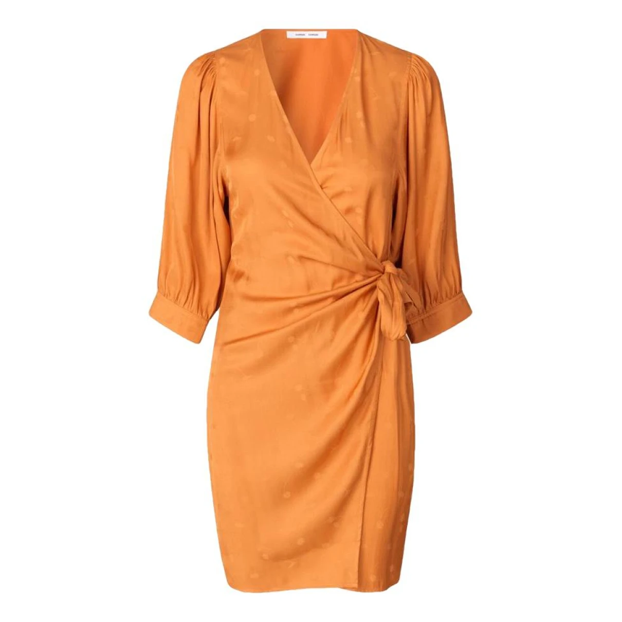 Pre-owned Samsoe & Samsoe Mid-length Dress In Orange