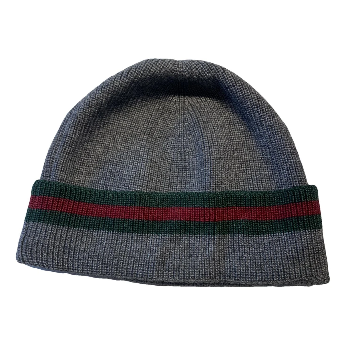 Pre-owned Gucci Cashmere Beanie In Grey
