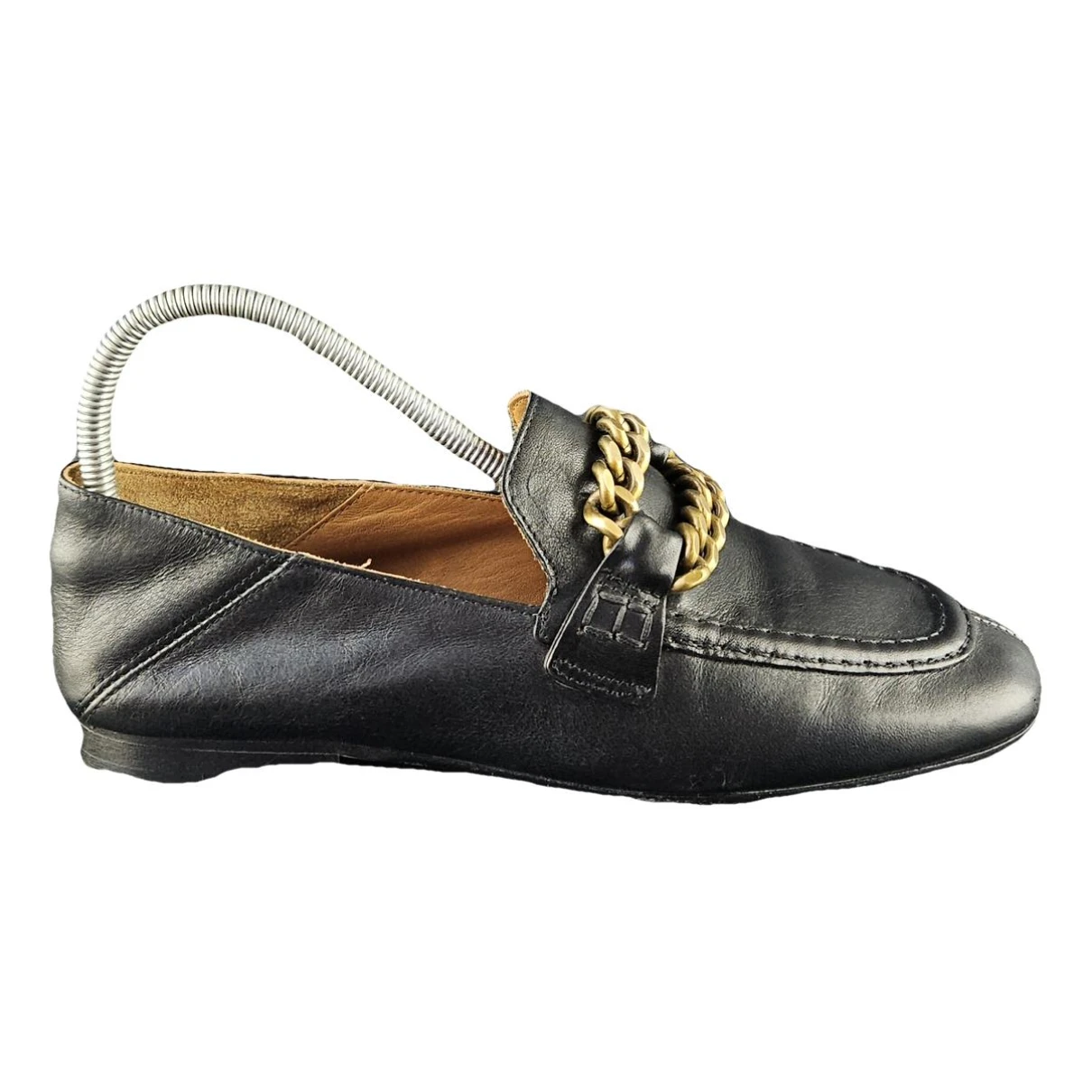 Pre-owned Isabel Marant Leather Flats In Black