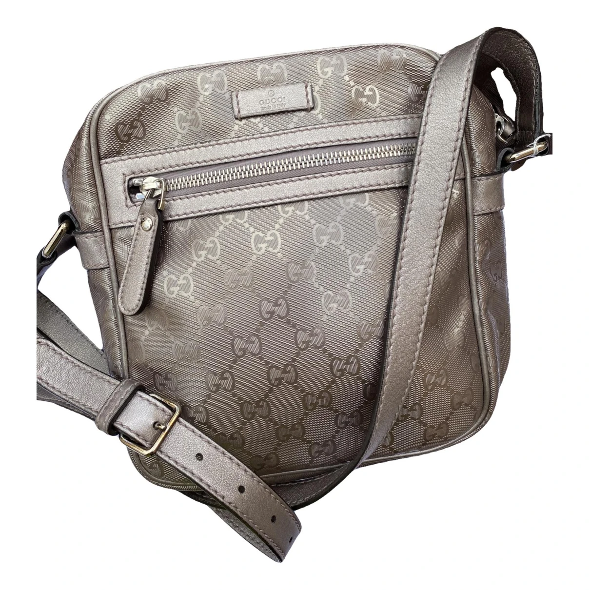Pre-owned Gucci Crossbody Bag In Silver