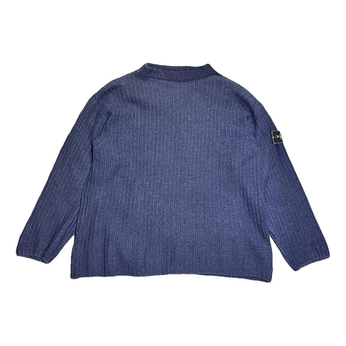 Pre-owned Stone Island Wool Pull In Navy
