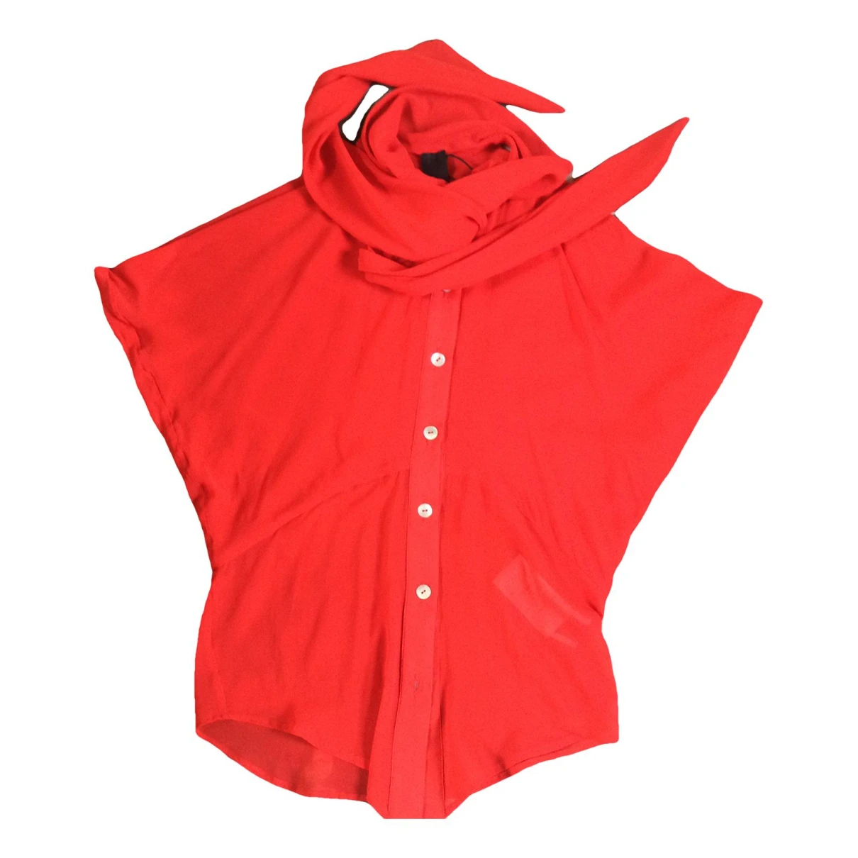 Pre-owned Gareth Pugh Silk Shirt In Red
